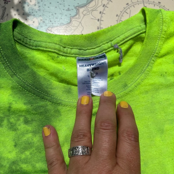 Vintage 80s Neon Niagara Falls Tie Dye Tee Shirt - Picture 3 of 5